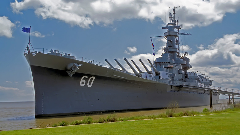 battleship on water in Alabama