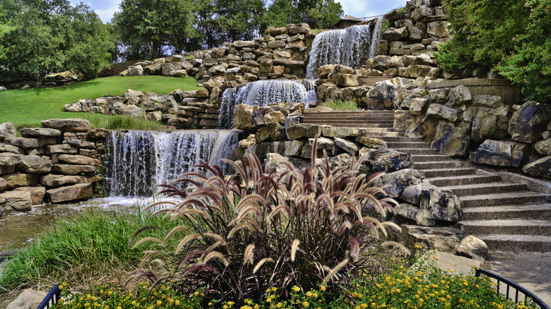Wichita Falls waterfall in Lucy Park, Wichita, Texas