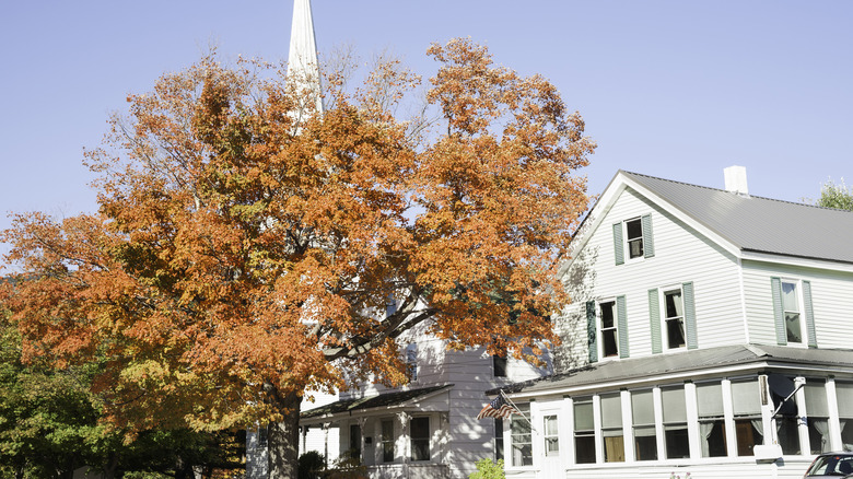 New England church in Gorham, New Hampshire