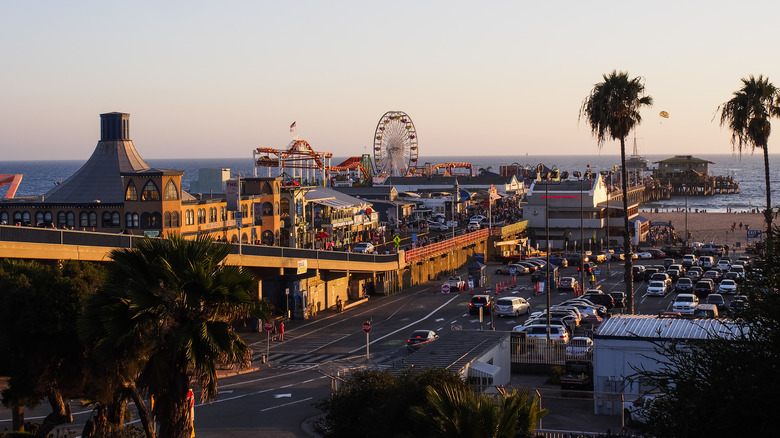 Santa Monica pier and beach