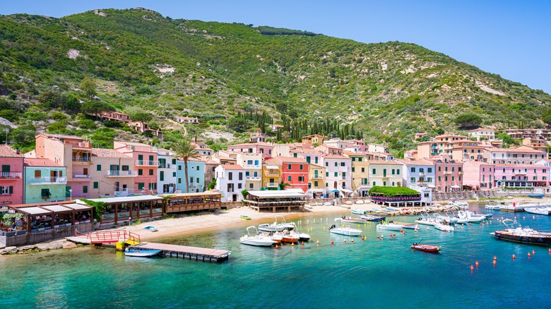 The port of Giglio, Italy