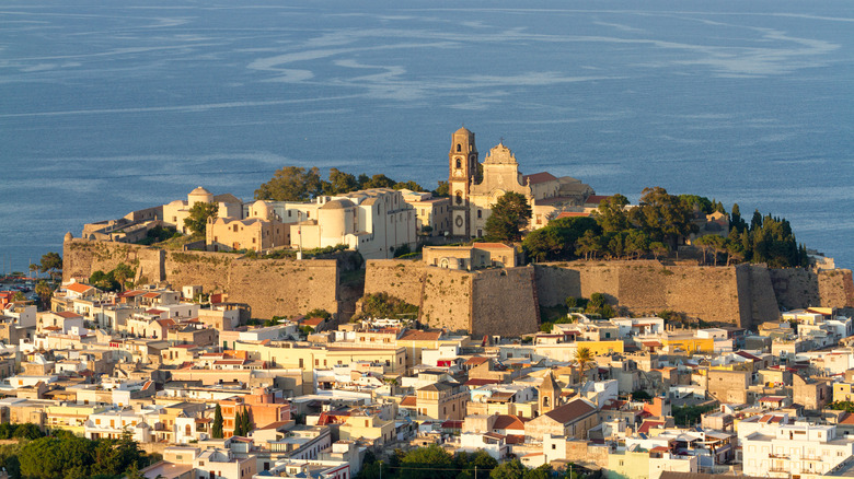 The citadel on Lipari, Italy