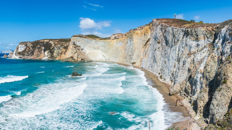 Ponza's Chiaia di Luna beach