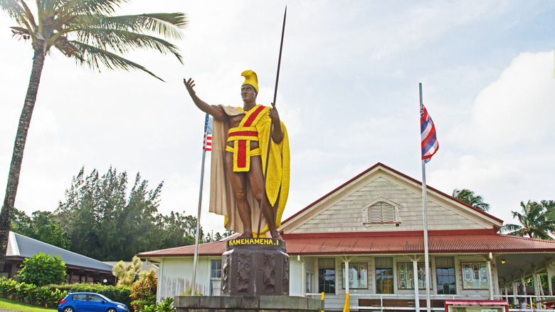 Kamehameha statue in Hawi.