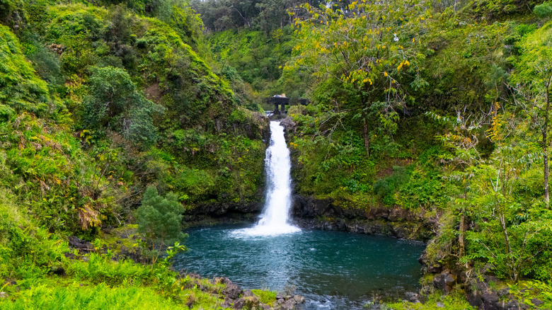 Sacred Seven Pools aerial.