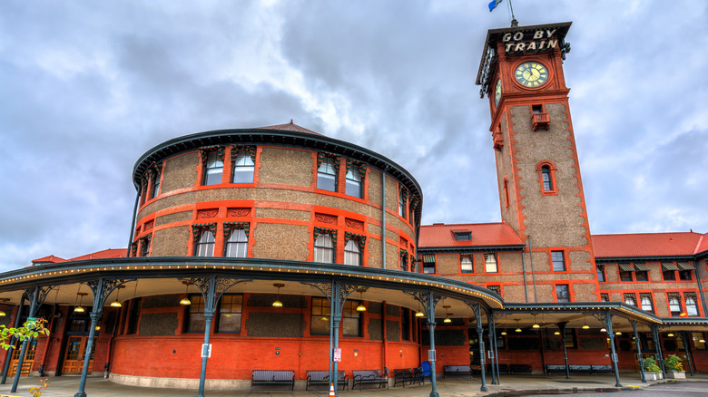 The exterior of Portland's Union Station.