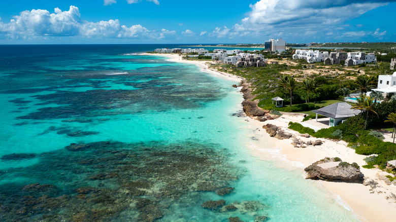 Famous beach in Anguilla