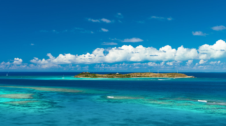 Necker Island from a distance