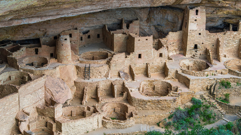 The UNESCO world heritage site The Cliff Palace at Mesa Verde National Park