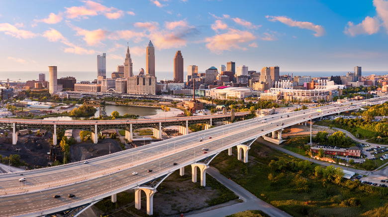 Aerial view of Cleveland, Ohio