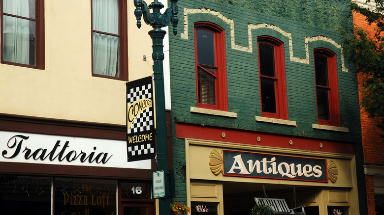 Historic buildings in downtown Concord, NC