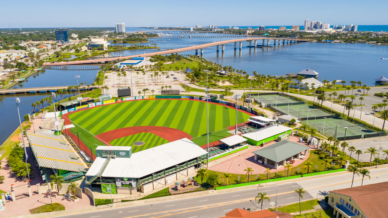 Overhead view of Jackie Robinson Ballpark