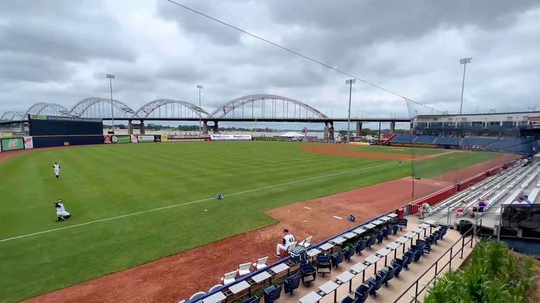 View of Centennial Bridge from Modern Woodman Park