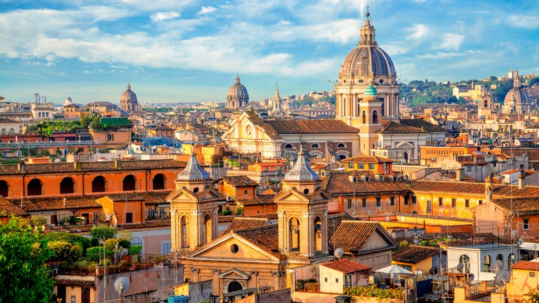 Aerial view of Rome