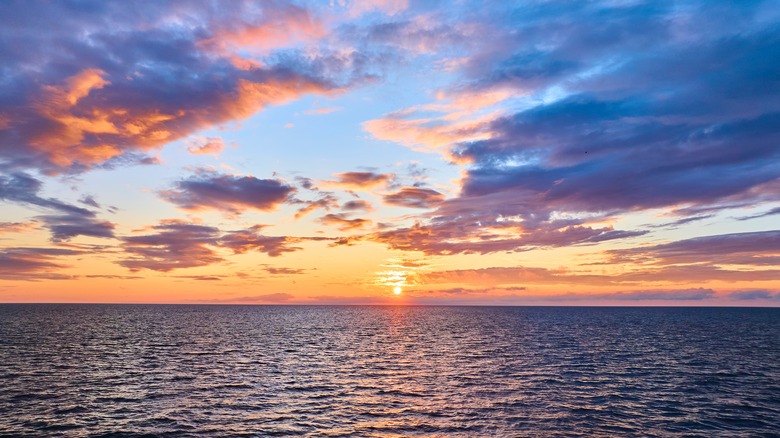Sunset over Lake Michigan