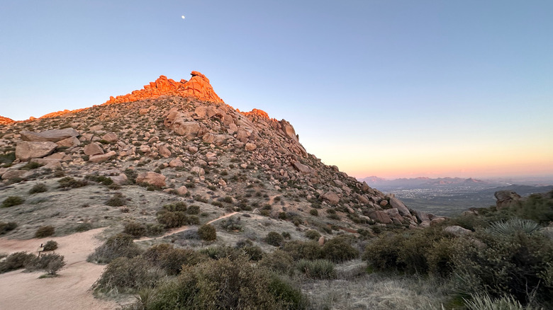 Sunrise on Tom's Thumb Trail