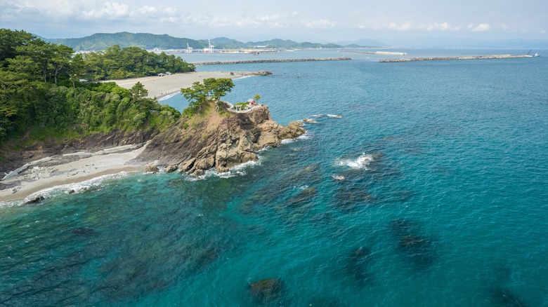 Aerial view of Katsura-hama, Kochi