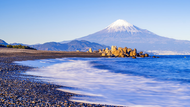 Mount Fuiji from Miho Beach