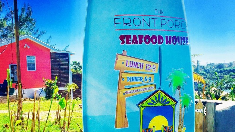 Sign for Front Porch, Bahamas