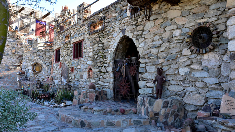 The entrance to the Mystery Castle in Phoenix, Arizona