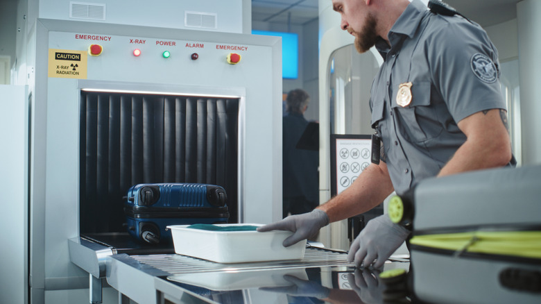 Airport security checkpoint