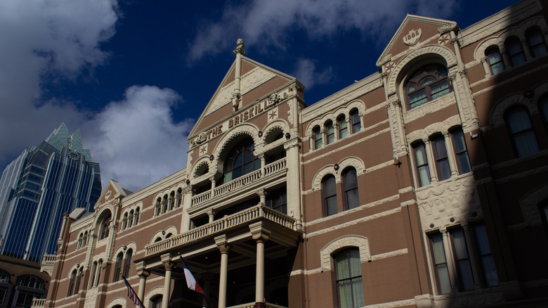 Street view of the Driskill Hotel in Austin, Texas