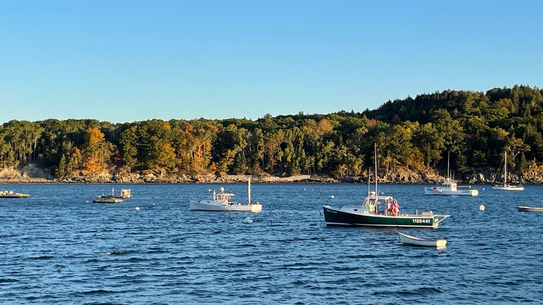 Lobster boats in Maine