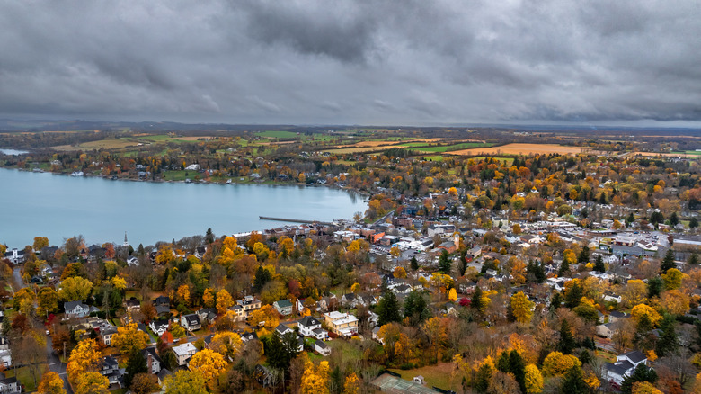 Fall foliage around Skaneateles