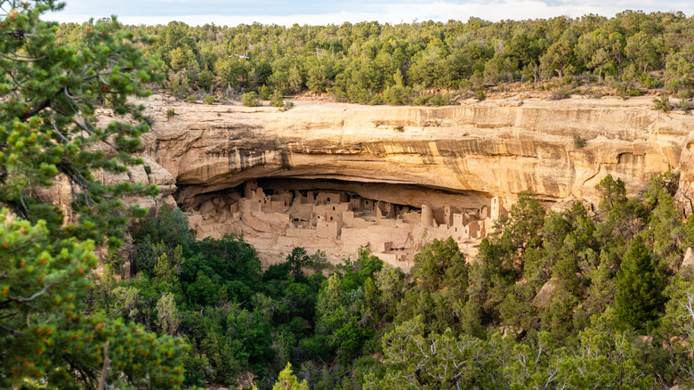 Mesa Verde ancient ruins from Sun Point View overlook