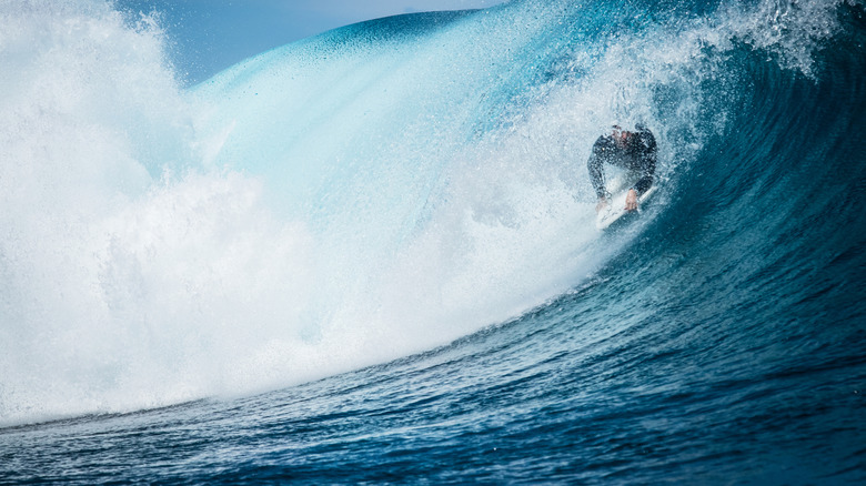 Surfer in Fiji