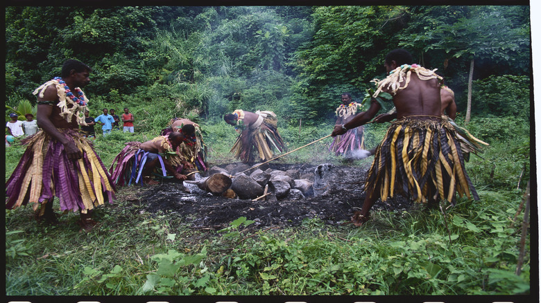 Fijian fire walkers