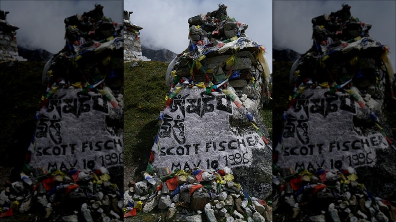 Remembrance site for Scott Fischer