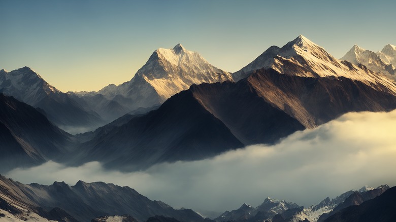 The peak of Mt. Everest