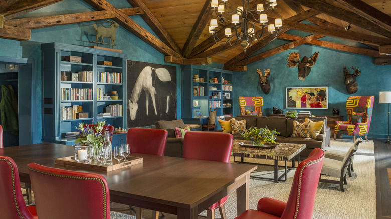 The lounge at Twin Farms
