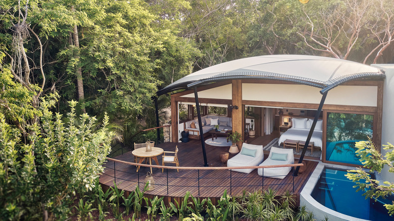 One of the bungalows at Naviva