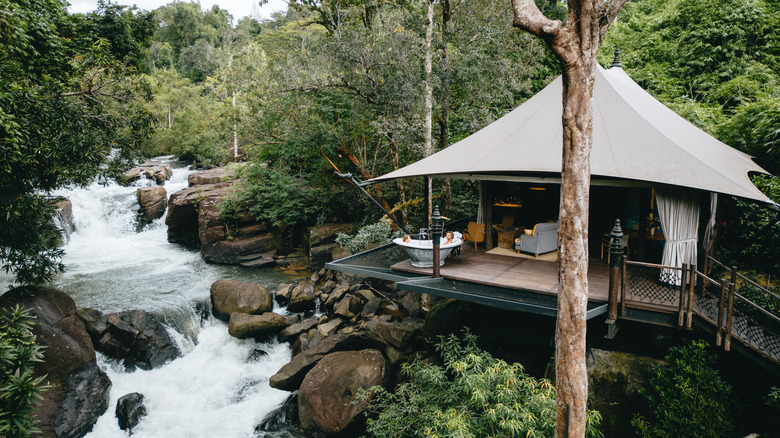 One of the tents at Shinta Mani WIld