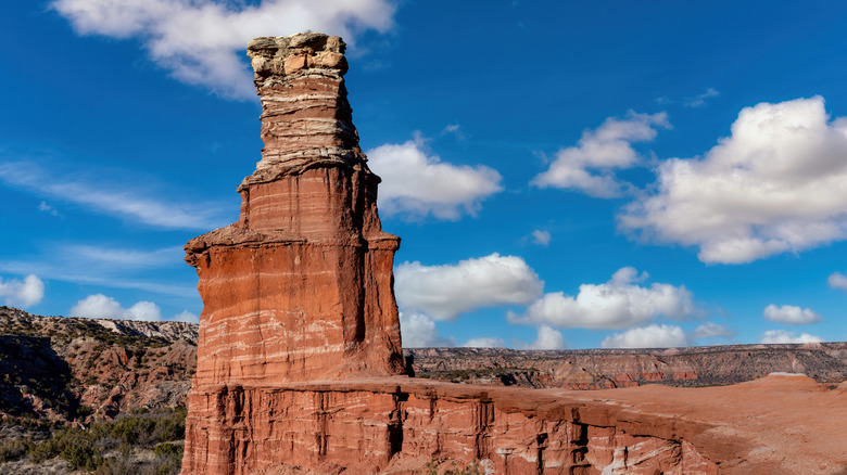 The Lighthouse hoodoo formation in Palo Duro Canyon State Park