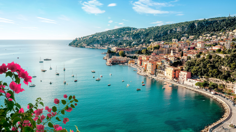 French Riviera aerial view
