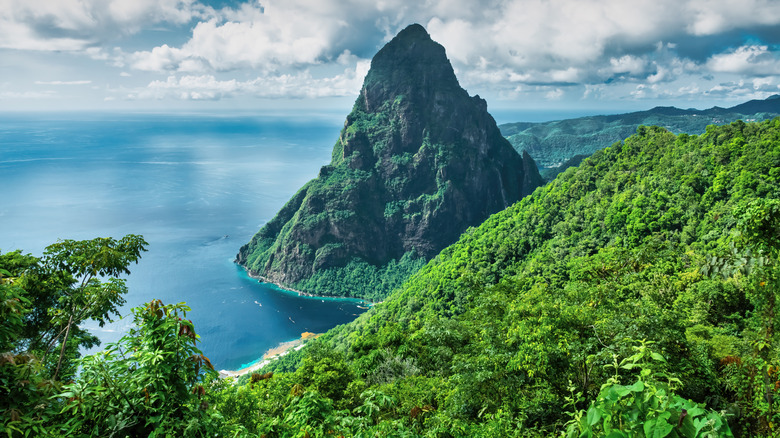 St. Lucia aerial view