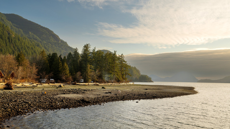 Porteau Cove provincial park and campground, along Howe Sound in British Columbia