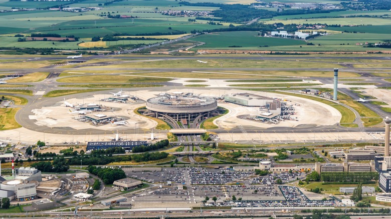 Aerial of Charles de Gaulle