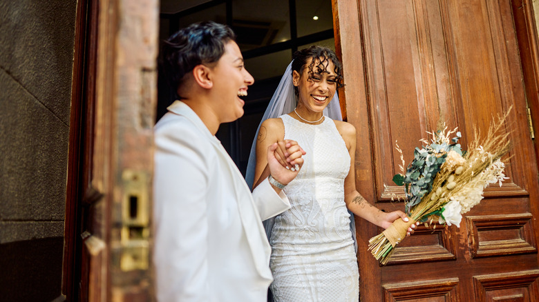 Couple getting married