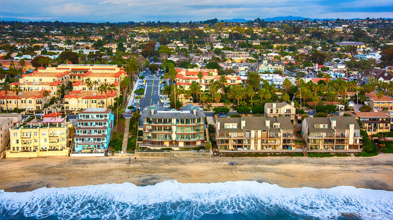 View of Carlsbad from the ocean