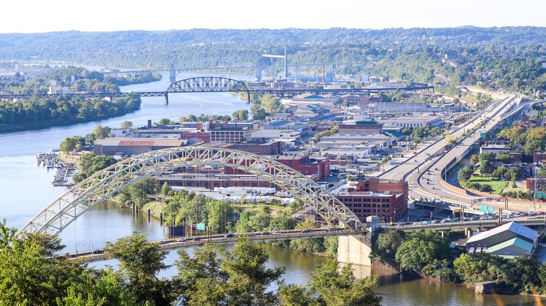 Aerial view of Pittsburgh