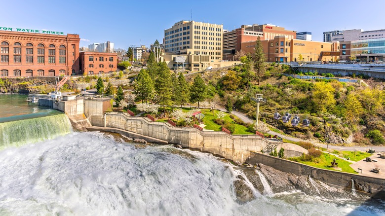 Riverfront Park and downtown Spokane