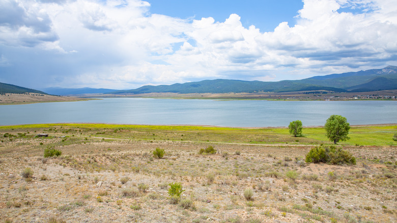 Eagle Nest Lake State Park, New Mexico, on a sunny day