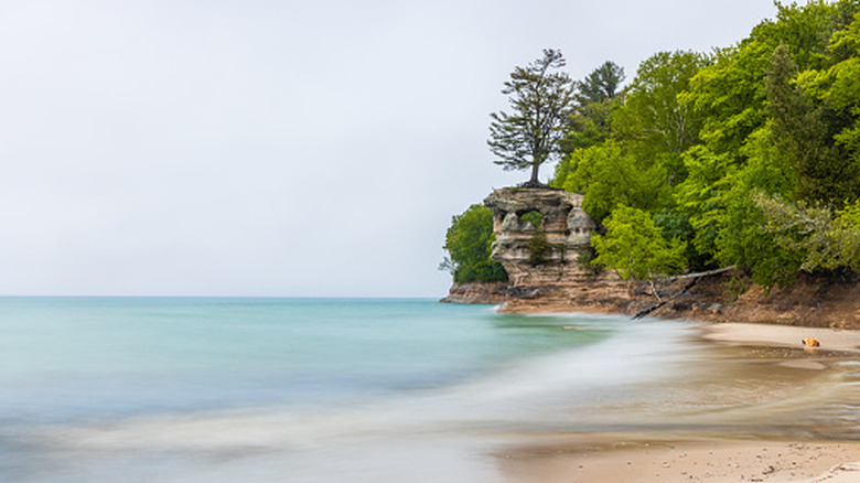 Pictured Rocks National Lakeshore near Munising, Michigan
