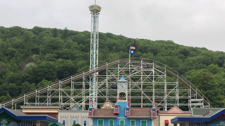 A roller coaster at Lake Compounce.