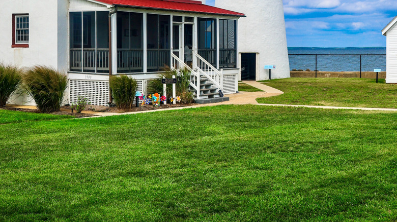Cove Point Lighthouse in Maryland, USA.
