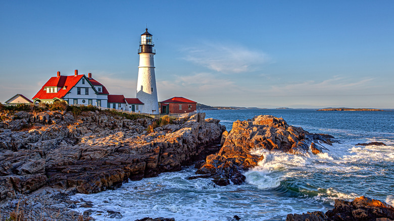 Portland Head Lighthouse in Cape Elizabeth, Maine.